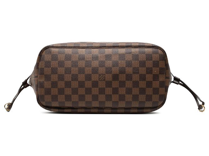 Louis Vuitton Borsa Neverfull MM Damier Ebene Marrone - vista 3