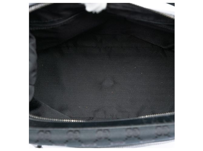 Borsa a spalla Gucci in tela GG nera Nero - vista 4