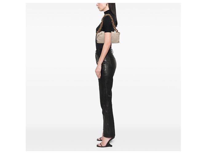 Bolso de Cadena de Cordero Blanco Bottega Veneta - vista 12