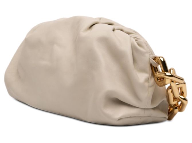 Bolso de Cadena de Cordero Blanco Bottega Veneta - vista 2