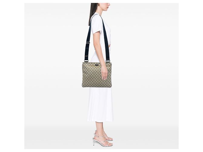 Gucci Beige GG Supreme Crossbody - vista 7