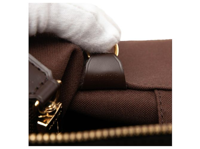 Louis Vuitton Marrone Damier Ebene Greenwich PM - vista 6