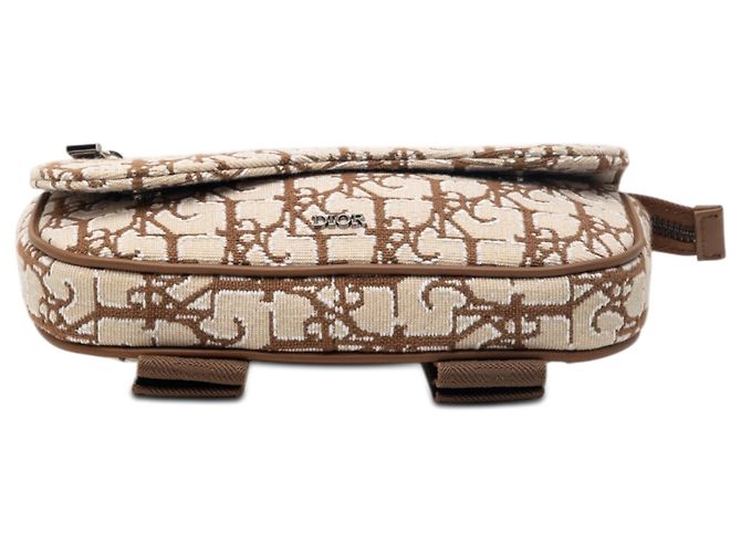 Saddle Pochette a braccio in tela obliqua Cactus Jack beige Dior - vista 3