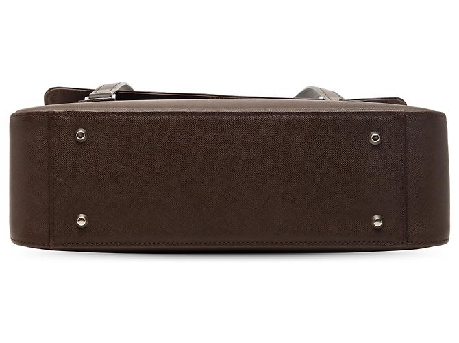 Braune Lederhandtasche von Burberry Dunkelbraun - Ansicht 3