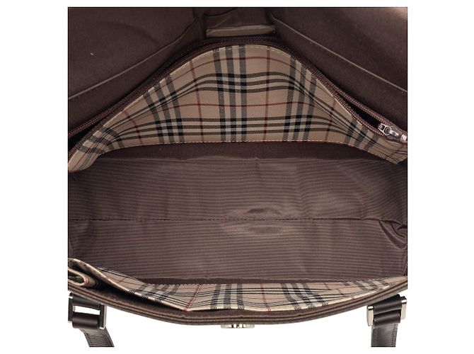 Braune Lederhandtasche von Burberry Dunkelbraun - Ansicht 4