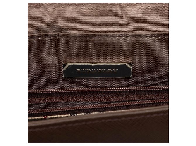 Braune Lederhandtasche von Burberry Dunkelbraun - Ansicht 5