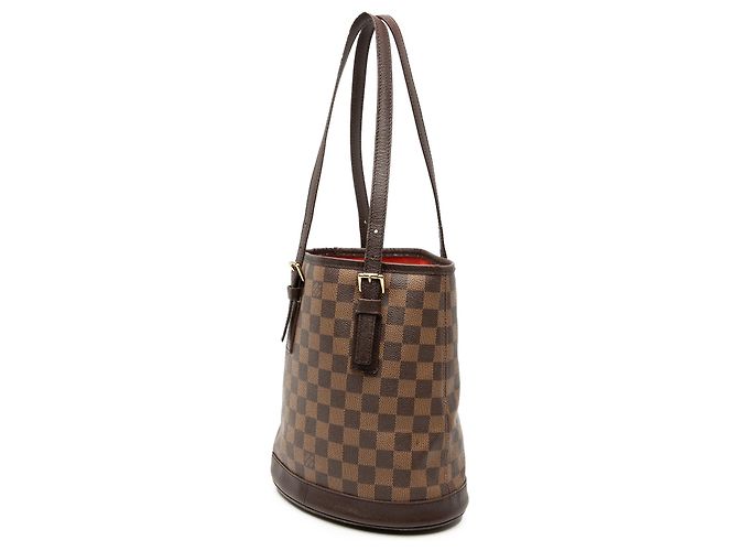 Louis Vuitton Marrone Damier Ebene Marais - vista 2