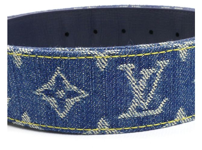 LV Heart Gürtel Louis Vuitton x Nigo Blau - Ansicht 3