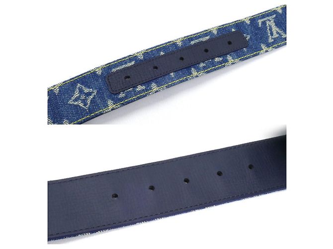 LV Heart Gürtel Louis Vuitton x Nigo Blau - Ansicht 4