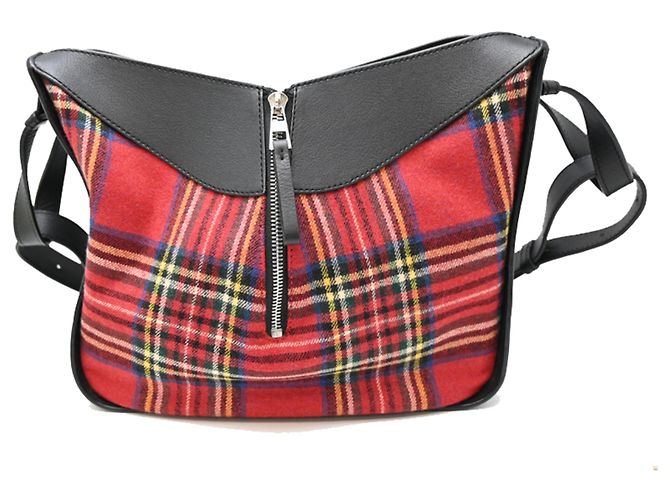 Borsa a Spalla Loewe Hammock 2 in 1 per Donna Nero Rosso Multicolore - vista 2