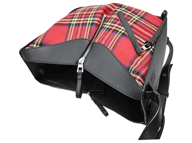 Borsa a Spalla Loewe Hammock 2 in 1 per Donna Nero Rosso Multicolore - vista 4