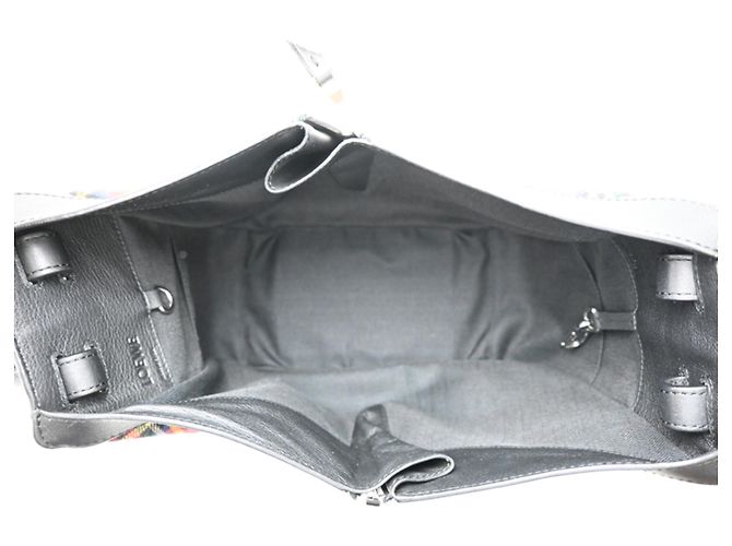 Borsa a Spalla Loewe Hammock 2 in 1 per Donna Nero Rosso Multicolore - vista 6