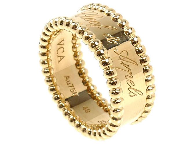 Anello Perlee Signature in oro giallo 18K di Van Cleef & Arpels - vista 2