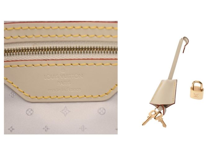 Borsa Lockit MM Suhali di Louis Vuitton Bianco - vista 11