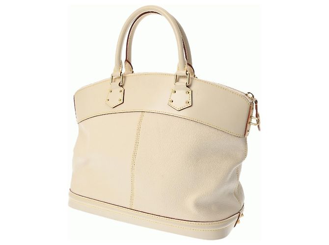 Borsa Lockit MM Suhali di Louis Vuitton Bianco - vista 3