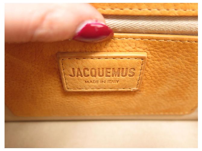 BORSA JACQUEMUS LE GRAND BAMBINO IN PELLE SUEDE ARANCIONE CON TRACOLLA - vista 10