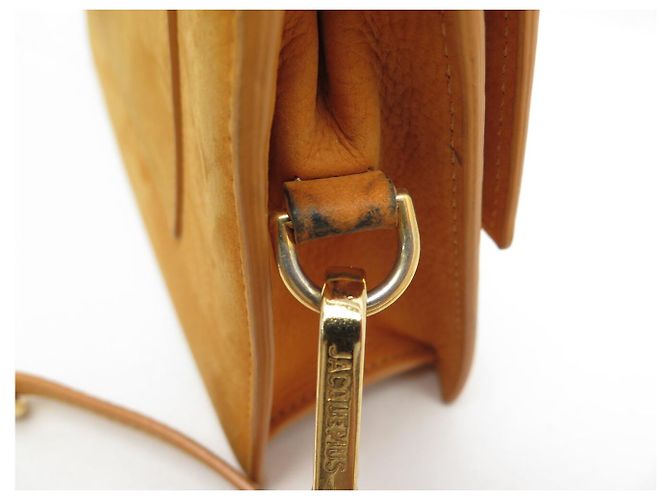 BORSA JACQUEMUS LE GRAND BAMBINO IN PELLE SUEDE ARANCIONE CON TRACOLLA - vista 11