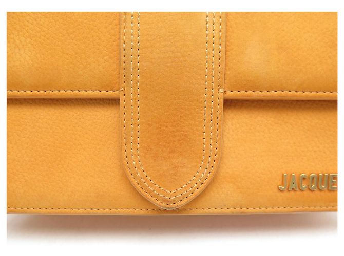 BORSA JACQUEMUS LE GRAND BAMBINO IN PELLE SUEDE ARANCIONE CON TRACOLLA - vista 14