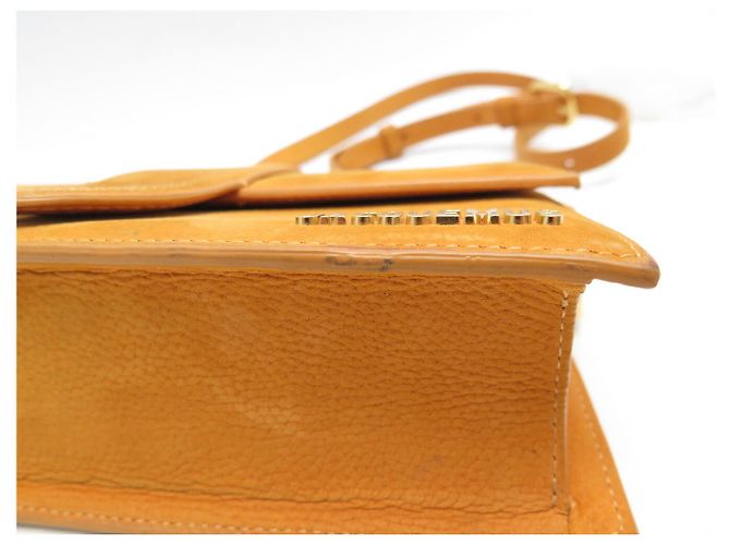 BORSA JACQUEMUS LE GRAND BAMBINO IN PELLE SUEDE ARANCIONE CON TRACOLLA - vista 15