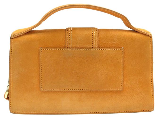 BORSA JACQUEMUS LE GRAND BAMBINO IN PELLE SUEDE ARANCIONE CON TRACOLLA - vista 2