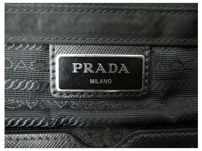 BAG MESSENGER PRADA LOGO NYLON BORSO A TRACOLLA Nero - vista 14