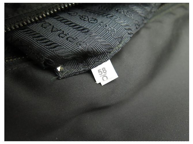 BAG MESSENGER PRADA LOGO NYLON BORSO A TRACOLLA Nero - vista 16