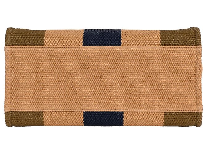 Timeless Borsa da shopping grande Deauville a righe in rafia marrone di Chanel - vista 4