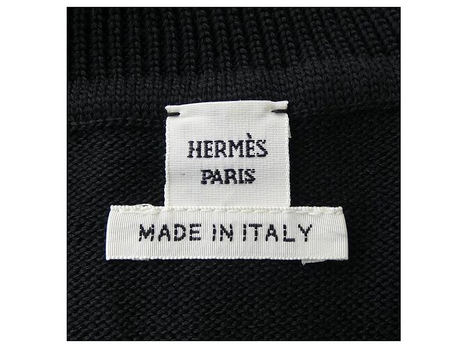 Top de lana de punto Hermès 34 Negro - vista 4