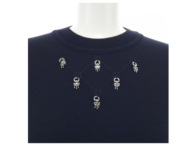Top de lana de punto Hermès 34 Negro - vista 5
