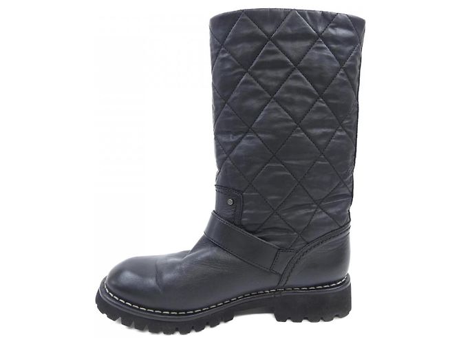Timeless Stivali in shearling Chanel Nero - vista 2