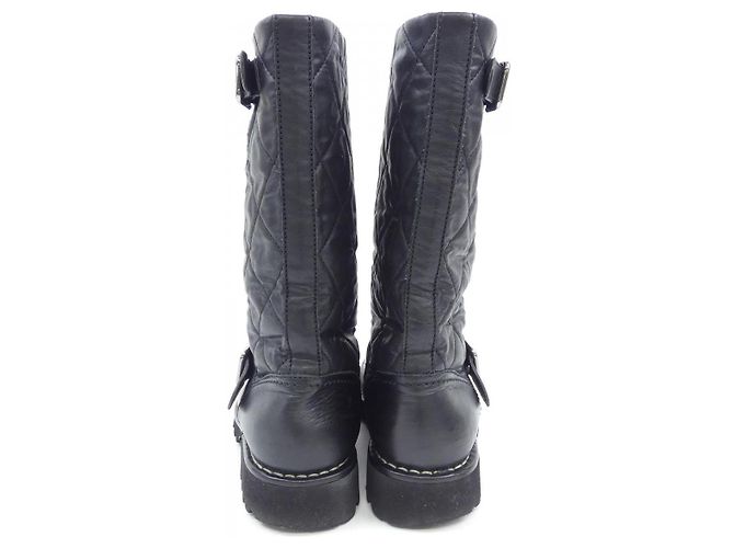 Timeless Stivali in shearling Chanel Nero - vista 5