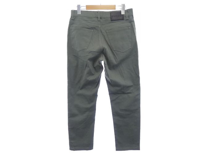 Pantaloni Hermès 40 Verde Cachi - vista 2
