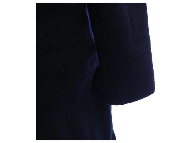 Autre Marque PAOLO PECORA Wool Coat Blue Navy blue - view 6