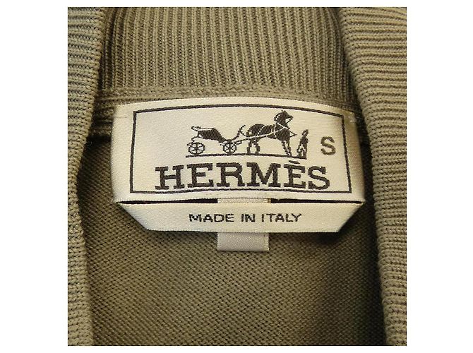Chaqueta Blouson Hermès Verde Caqui - vista 4