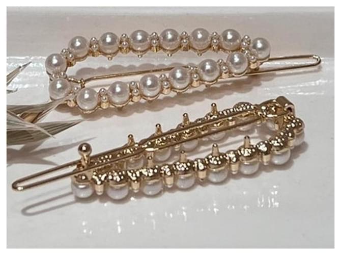 Splendida coppia gioielli per capelli DOLCE & GABBANA Collezione “Devotion" Bianco D'oro - vista 2