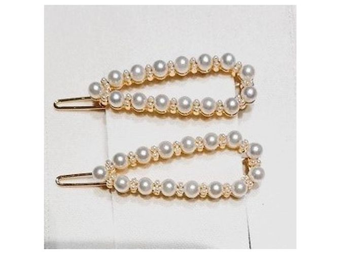 Splendida coppia gioielli per capelli DOLCE & GABBANA Collezione “Devotion" Bianco D'oro - vista 5