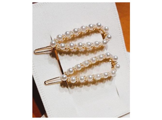 Splendida coppia gioielli per capelli DOLCE & GABBANA Collezione “Devotion" Bianco D'oro - vista 8