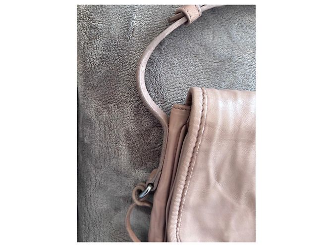 Borsa in pelle Prada Vitello Shine beige Rosa - vista 5
