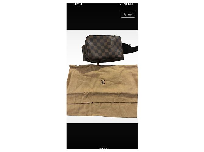 Borsa a vita Louis Vuitton Geronimo Damier ebene - vista 3
