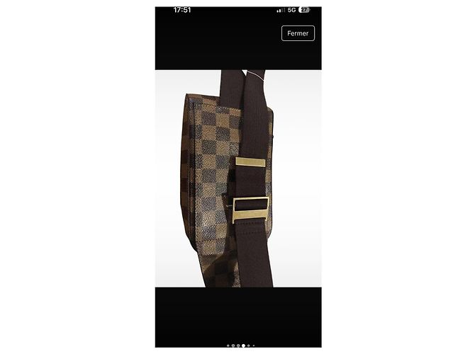 Borsa a vita Louis Vuitton Geronimo Damier ebene - vista 4