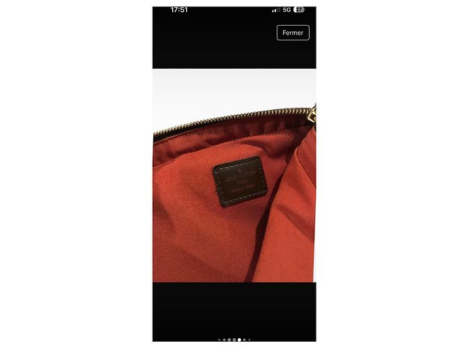 Borsa a vita Louis Vuitton Geronimo Damier ebene - vista 8