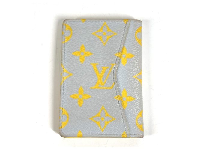 Estojo de Cartão Organizer de Poche Monogram Louis Vuitton Marrom Amarelo - vista 2