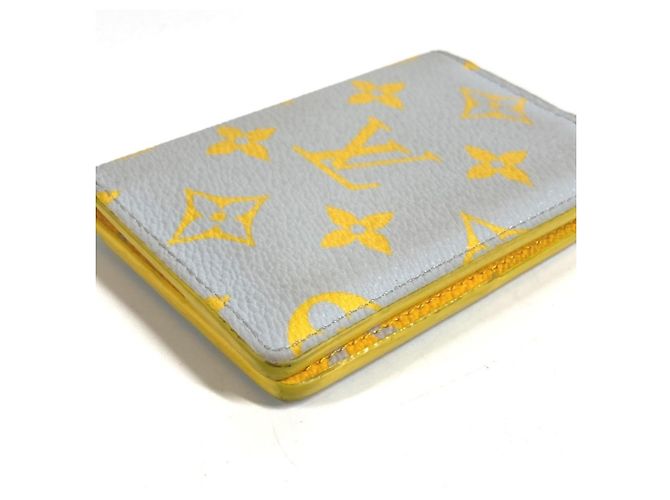 Estojo de Cartão Organizer de Poche Monogram Louis Vuitton Marrom Amarelo - vista 3