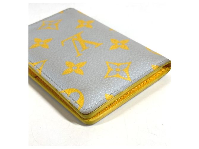 Estojo de Cartão Organizer de Poche Monogram Louis Vuitton Marrom Amarelo - vista 4