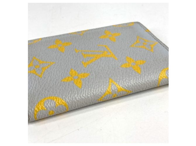 Estojo de Cartão Organizer de Poche Monogram Louis Vuitton Marrom Amarelo - vista 5