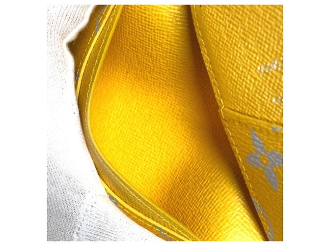 Estojo de Cartão Organizer de Poche Monogram Louis Vuitton Marrom Amarelo - vista 9