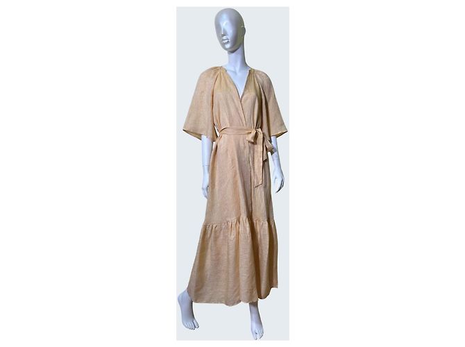 Vestido Audacieuse de lino naranja Eres - vista 3
