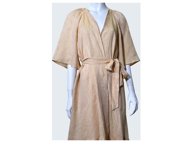 Vestido Audacieuse de lino naranja Eres - vista 4