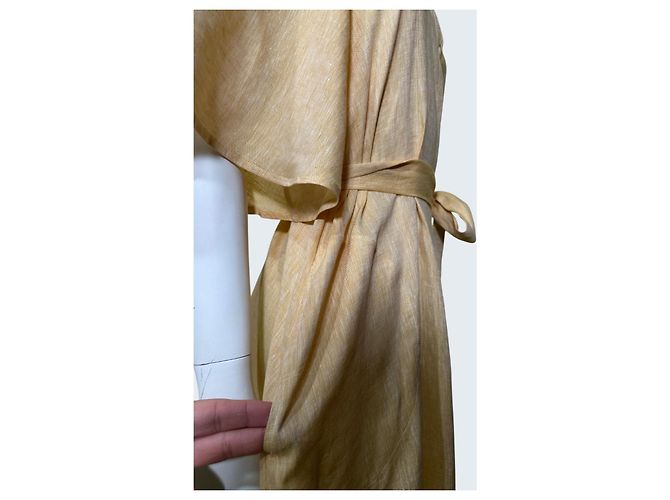 Vestido Audacieuse de lino naranja Eres - vista 5