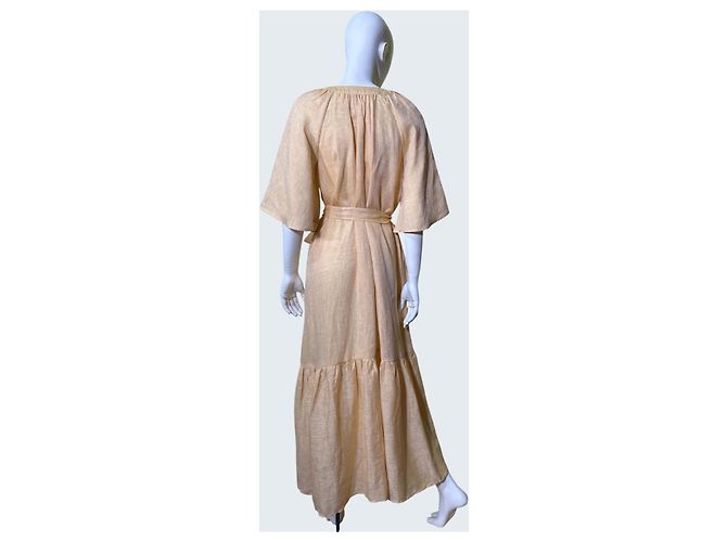 Vestido Audacieuse de lino naranja Eres - vista 6